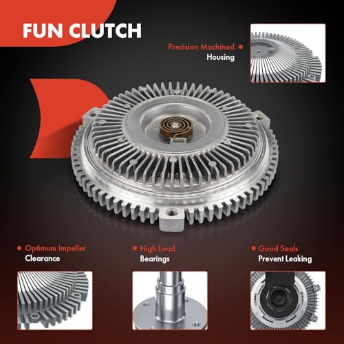 A-Premium Engine Cooling Fan Clutch Compatible with BMW E34 E36 E39 E46 E53 Series 323ci 323i 323is 325Ci 325i 325xi 328i 330ci 330i 525i 525it 528i 530i M3 X5 Z3, Replace# 11527505302, 11521719046 - Image 3