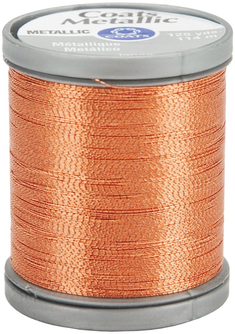 COATS CLARK Metallic Thread 125Yard Copper
