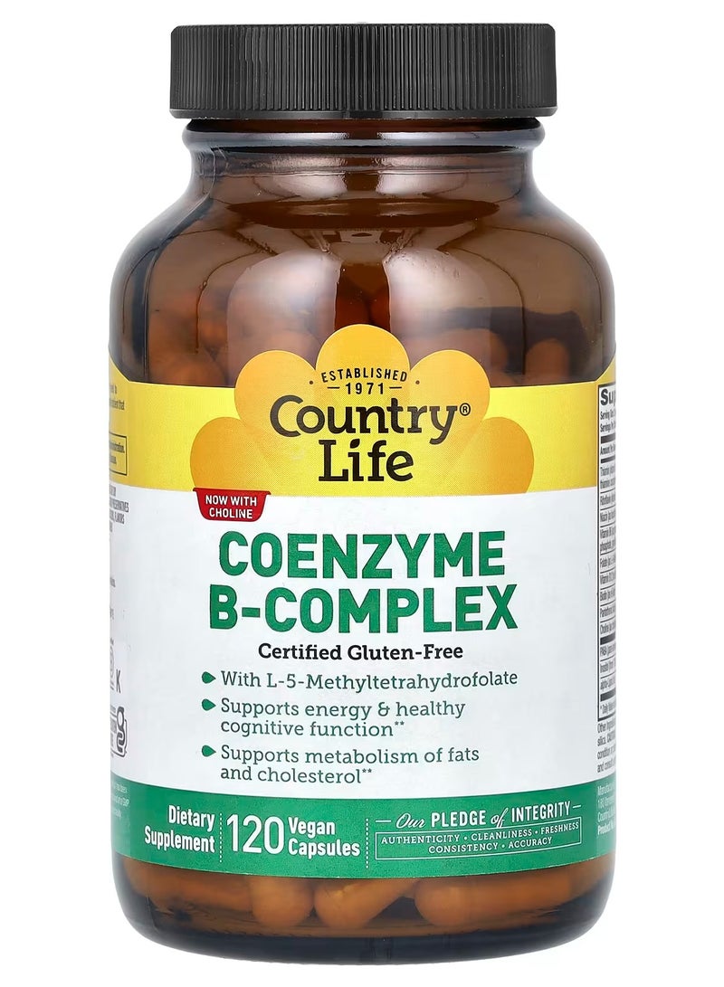 Country Life Coenzyme B-Complex, 120 Vegan Capsules - Image 1