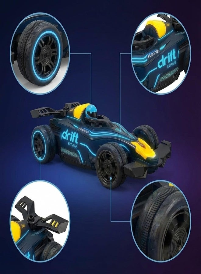 Trocshop 2.4GHz Remote Control Extreme Drift Stunt Car for Boys & Girls | 360 Degree Drift Car, Left & Right Rotation - Multicolor. - Image 3