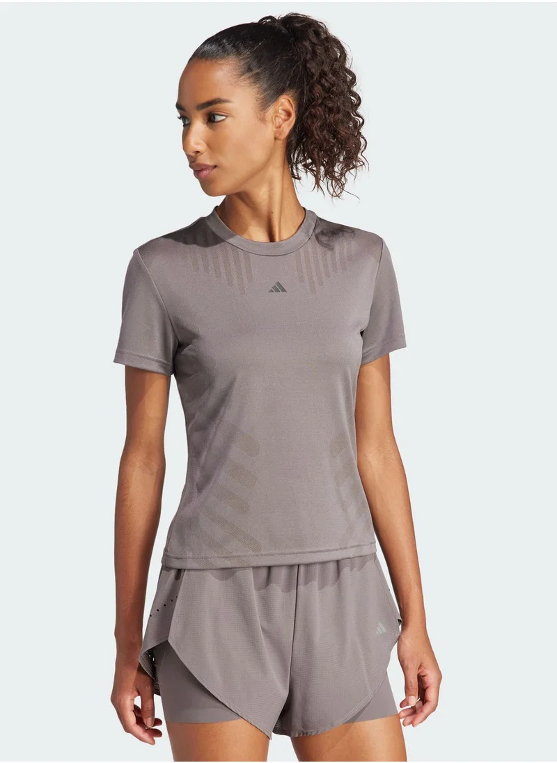 Adidas High Rise Hiit Airchill T-Shirt