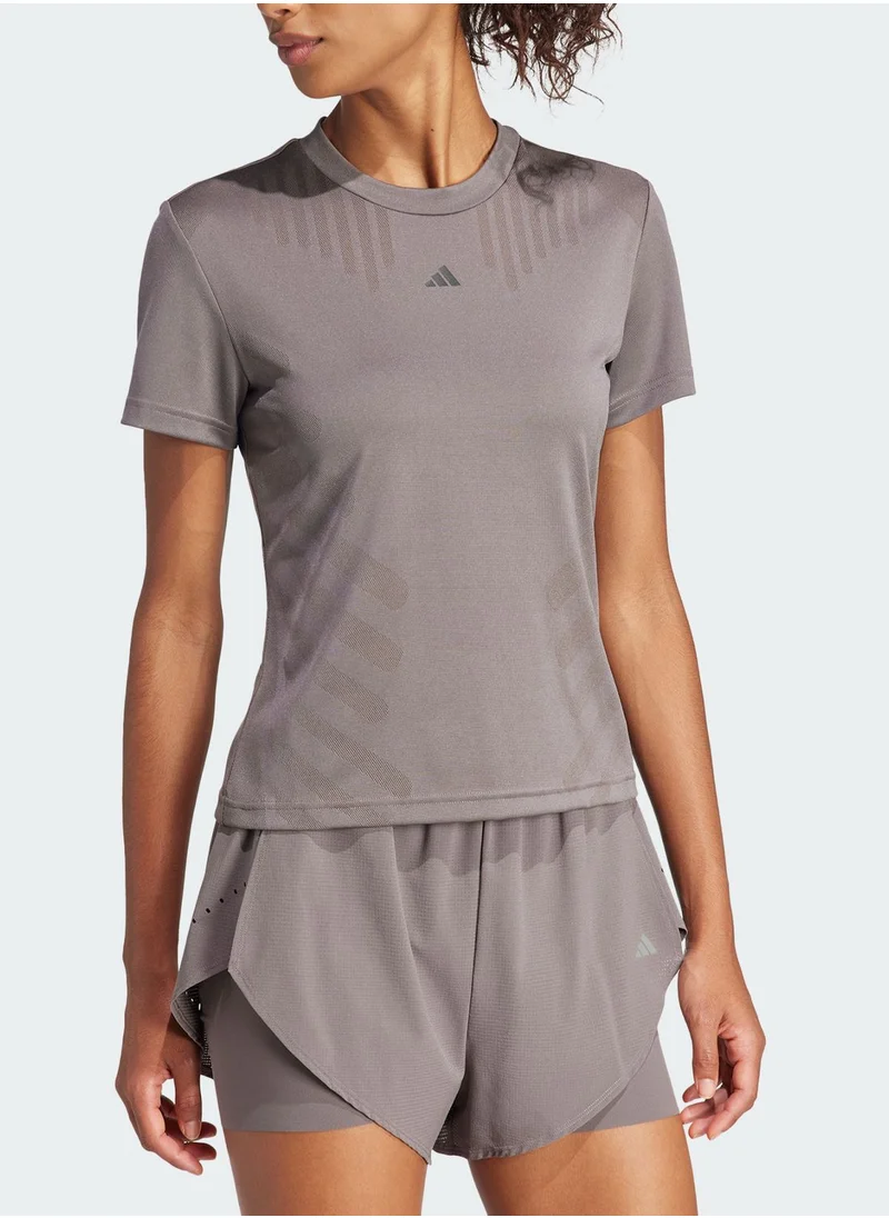 Adidas High Rise Hiit Airchill T-Shirt
