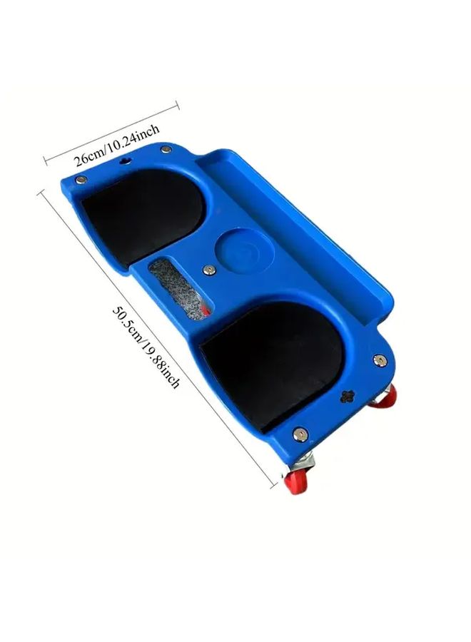 Red Roller Skating Kneeling Pad With Rolling Knee Rest Platform Multifunctional Built In Tool Tray Comfortable Design For Mechanics Carpenters Flooring And Automotive Maintenance Mechanic Support Tool Compact Tool Storage Durable Construction - Image 2