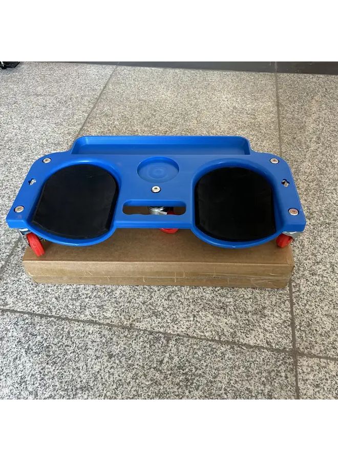 Red Roller Skating Kneeling Pad With Rolling Knee Rest Platform Multifunctional Built In Tool Tray Comfortable Design For Mechanics Carpenters Flooring And Automotive Maintenance Mechanic Support Tool Compact Tool Storage Durable Construction - Image 5