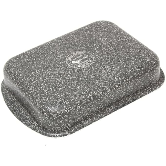 Hascevher Granite Rectangular Tray  Lavilla Prime Series Premium Quality NonStick Roasting Tray Made In Turkey 25 Cm - Image 5