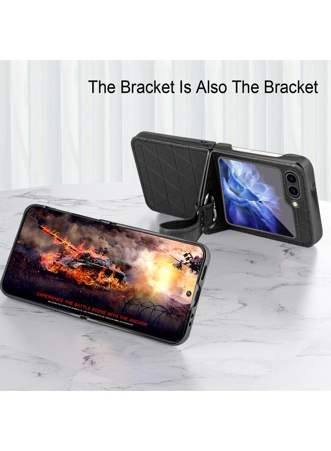 S-TOP Case For Samsung Galaxy Z Flip5 Rocky Series Wristband Holder PC Phone Case - Image 4