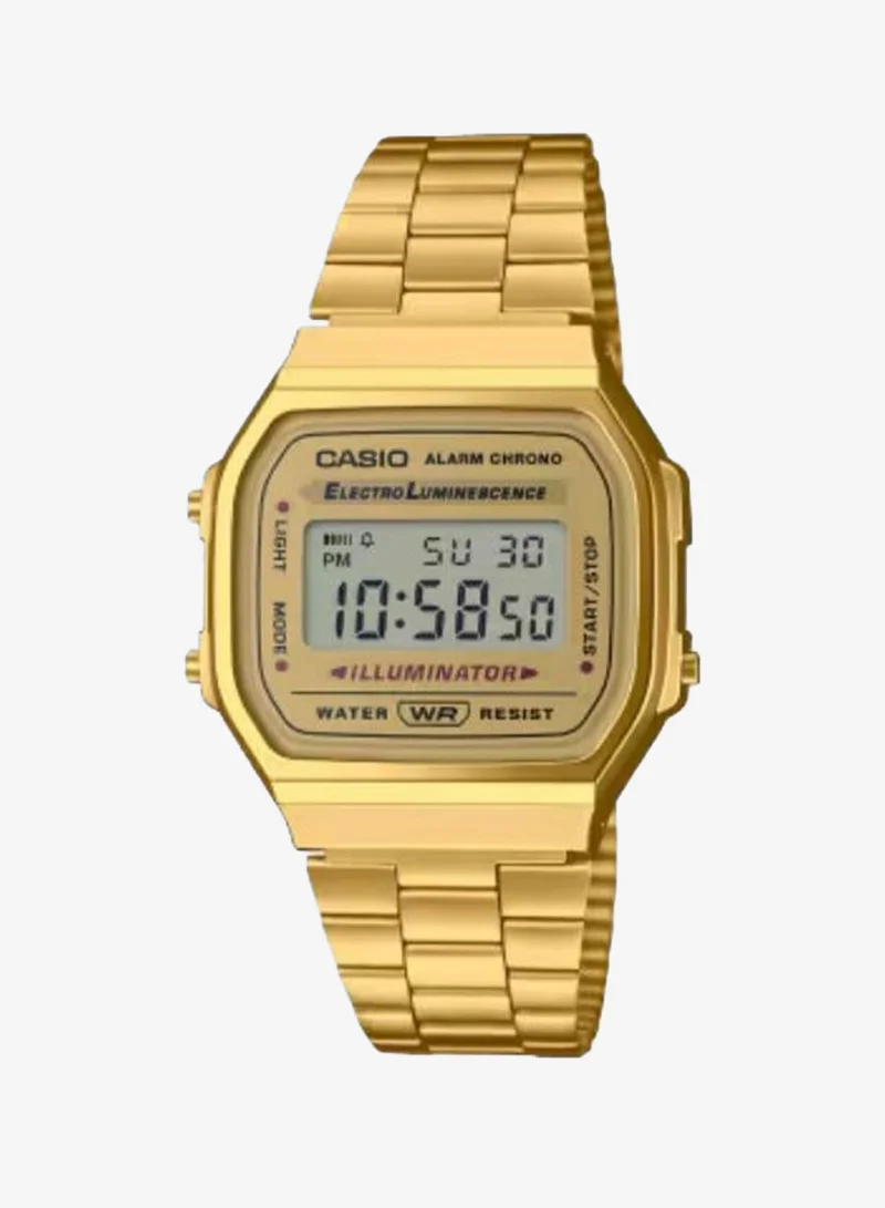 CASIO Unisex Stainless Steel Digital Watch A168WG-9WDF - 28 mm