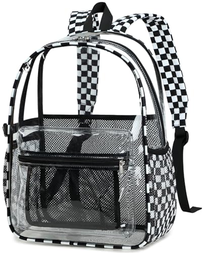 BTOOP Clear Backpack for Stadium Events Transparent Backpacks Plastic See Through Clear Bag for School Work Concerts Festival Security Travel - Image 1