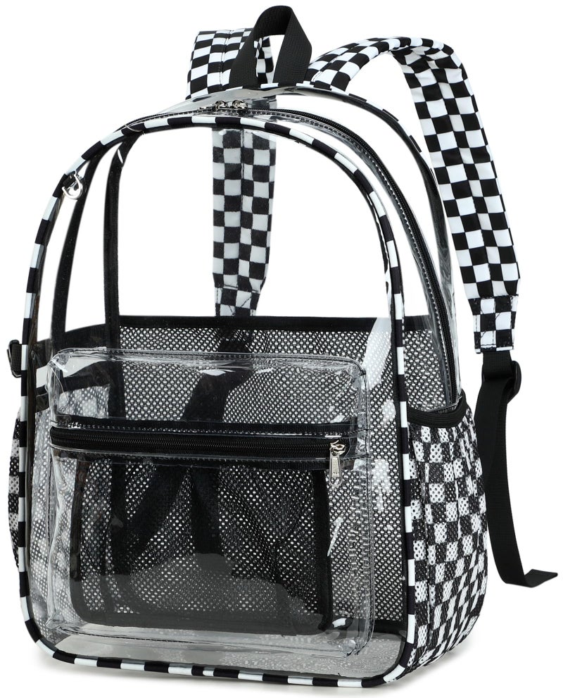 BTOOP Clear Backpack for Stadium Events Transparent Backpacks Plastic See Through Clear Bag for School Work Concerts Festival Security Travel - Image 2