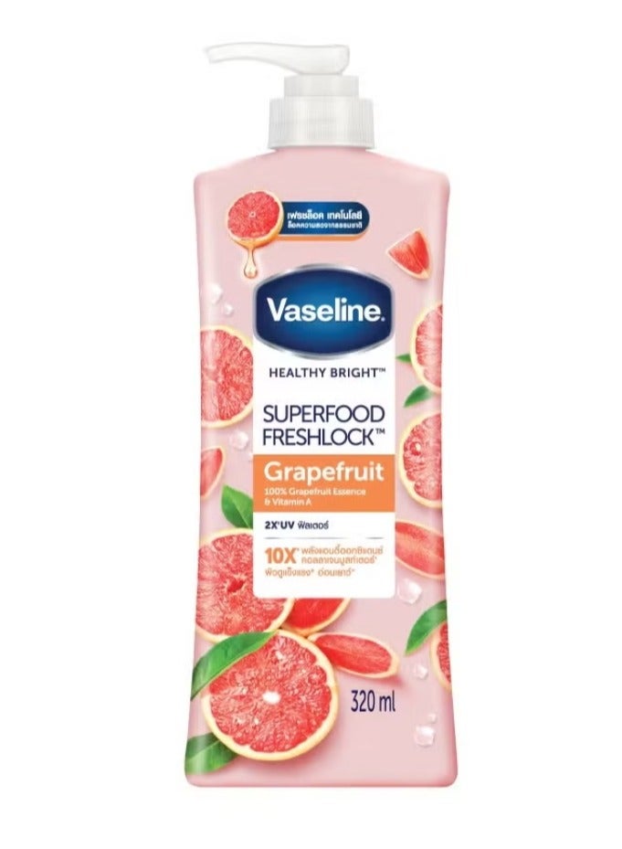 فازلين لوشن الجسم سوبر فود فريشلوك بالجريب فروت - 320 مل - Image 1