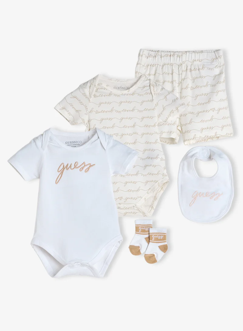GUESS Infant 2 Pack Of Bodysuit and Shorts Set