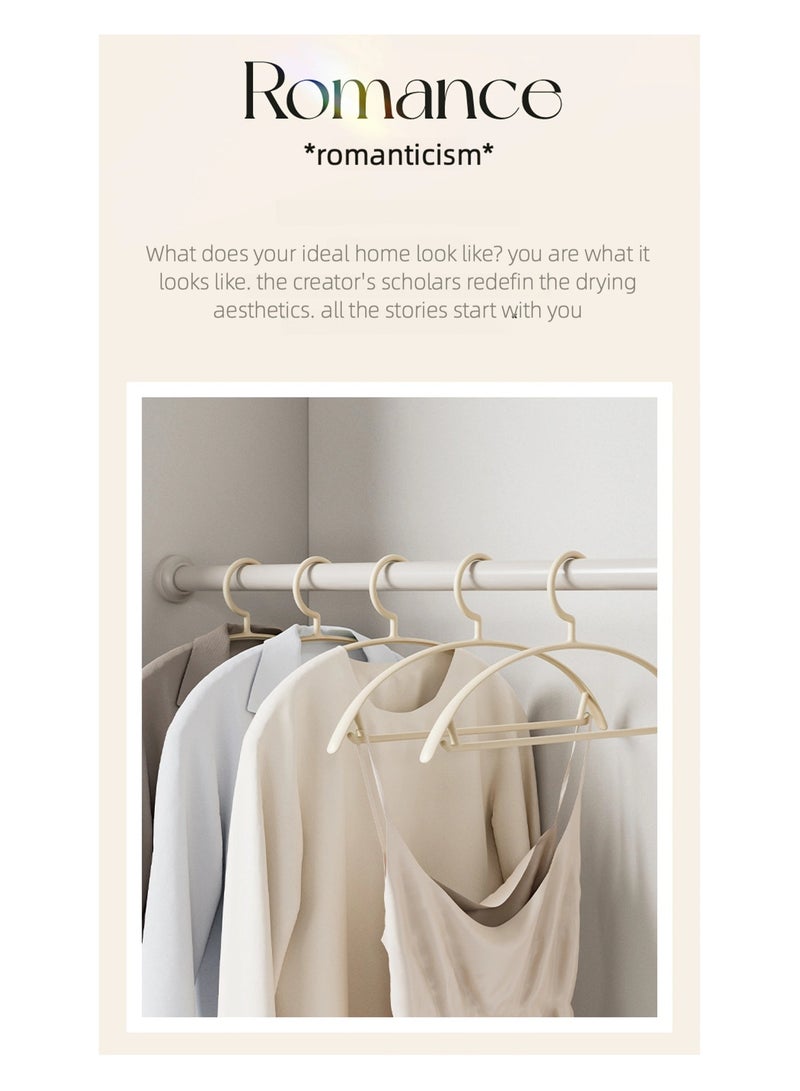 ZAYVA 30 Pcs Plastic Clothes Hanger, Non-Slip Strong and Durable Hanger with Notches, Hangers for Wardrobe, Cloth Display Rack for Space Saving Closet Storage Organizer, Heavy Duty Adult Hanger For Coat, Suit, Grey - Image 5