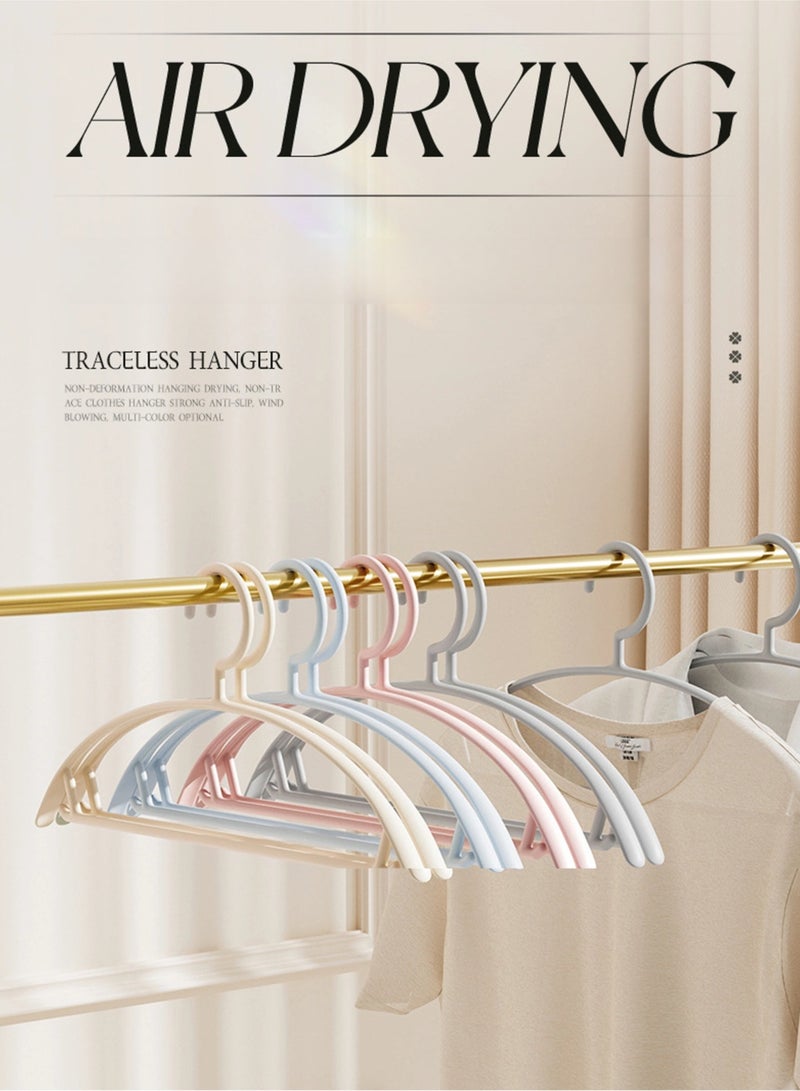 ZAYVA 30 Pcs Plastic Clothes Hanger, Non-Slip Strong and Durable Hanger with Notches, Hangers for Wardrobe, Cloth Display Rack for Space Saving Closet Storage Organizer, Heavy Duty Adult Hanger For Coat, Suit, Grey - Image 2