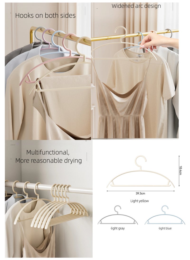 ZAYVA 30 Pcs Plastic Clothes Hanger, Non-Slip Strong and Durable Hanger with Notches, Hangers for Wardrobe, Cloth Display Rack for Space Saving Closet Storage Organizer, Heavy Duty Adult Hanger For Coat, Suit, Grey - Image 4