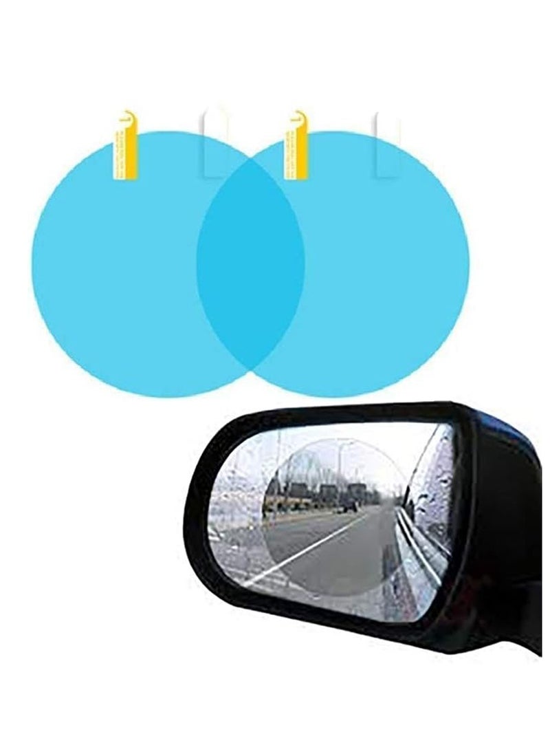 Oval car mirror screens to preserve the purity of the image of the car mirrors from water in rain and fog protective film for car rear view mirrors sticker high resolution rear view mirror (circular)