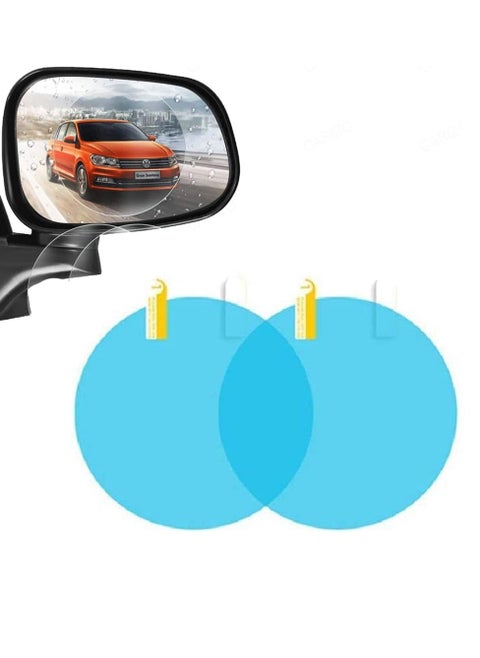 Oval car mirror screens to preserve the purity of the image of the car mirrors from water in rain and fog protective film for car rear view mirrors sticker high resolution rear view mirror (circular)
