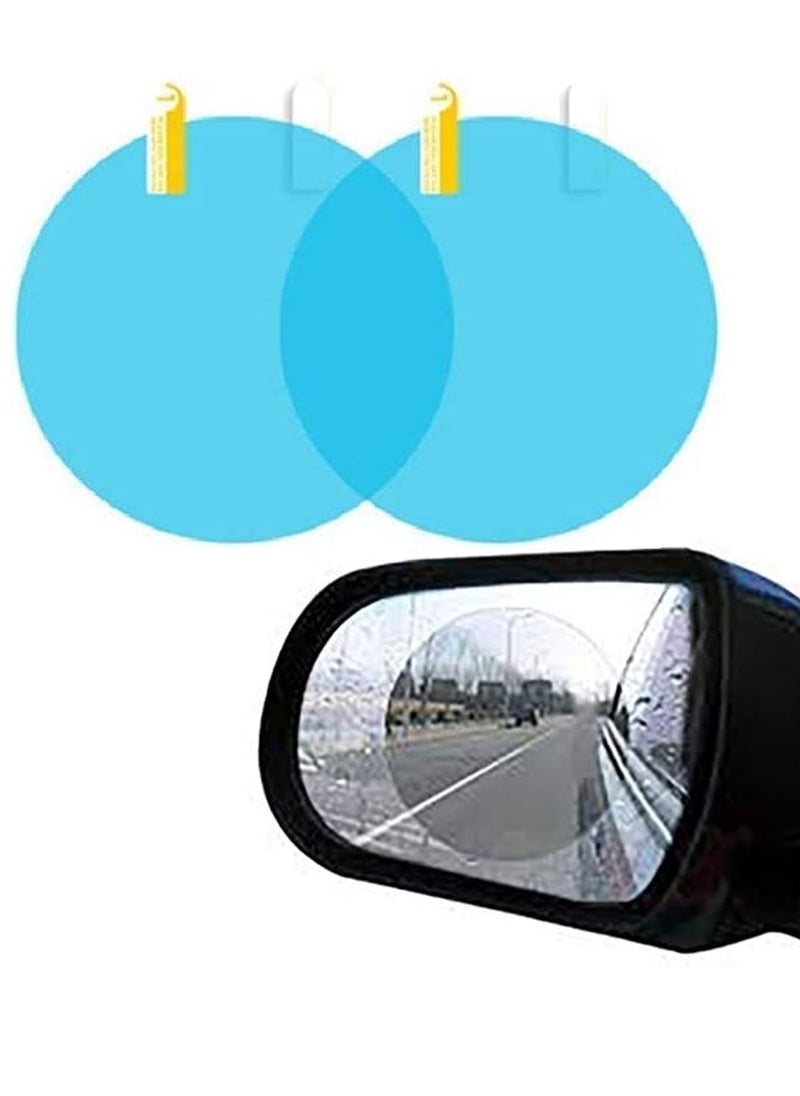 Oval car mirror screens to preserve the purity of the image of the car mirrors from water in rain and fog protective film for car rear view mirrors sticker high resolution rear view mirror (circular)