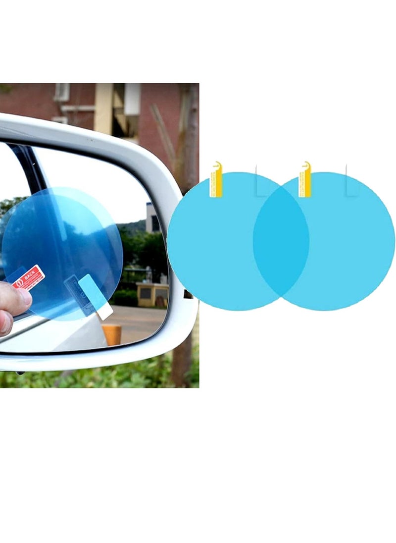 Oval car mirror screens to preserve the purity of the image of the car mirrors from water in rain and fog protective film for car rear view mirrors sticker high resolution rear view mirror (circular)