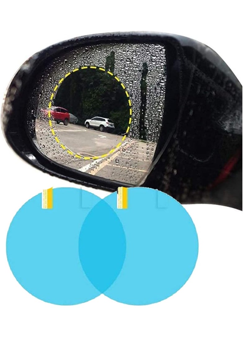Oval car mirror screens to preserve the purity of the image of the car mirrors from water in rain and fog protective film for car rear view mirrors sticker high resolution rear view mirror (circular)