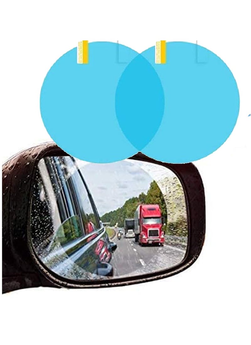 Oval car mirror screens to preserve the purity of the image of the car mirrors from water in rain and fog protective film for car rear view mirrors sticker high resolution rear view mirror (circular)