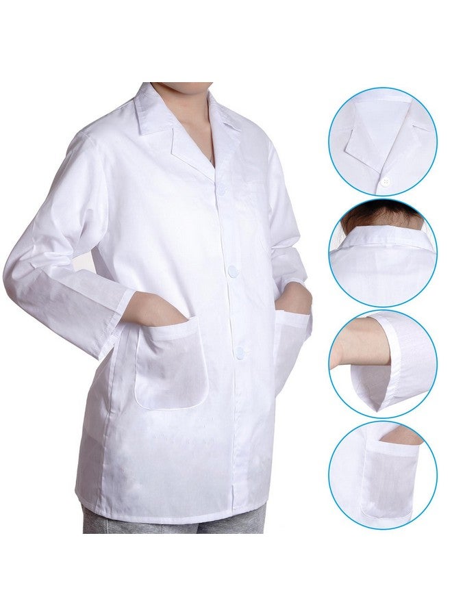 mifengda Doctor Scientist Costume Kids Lab Coat Costume And Goggles For Kids Children Scientist Doctor Costume Dress Up Kit With Goggles Id Card Magnifying Glass For Kids Halloween Costume Role Play  - Image 4