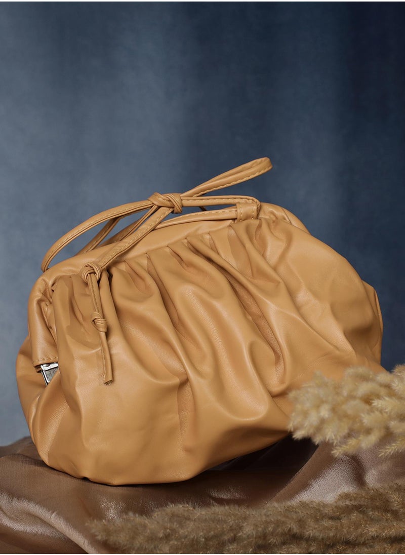 Haute Sauce - Warm-Hued Tan Brown Cross Body Bag - Image 1