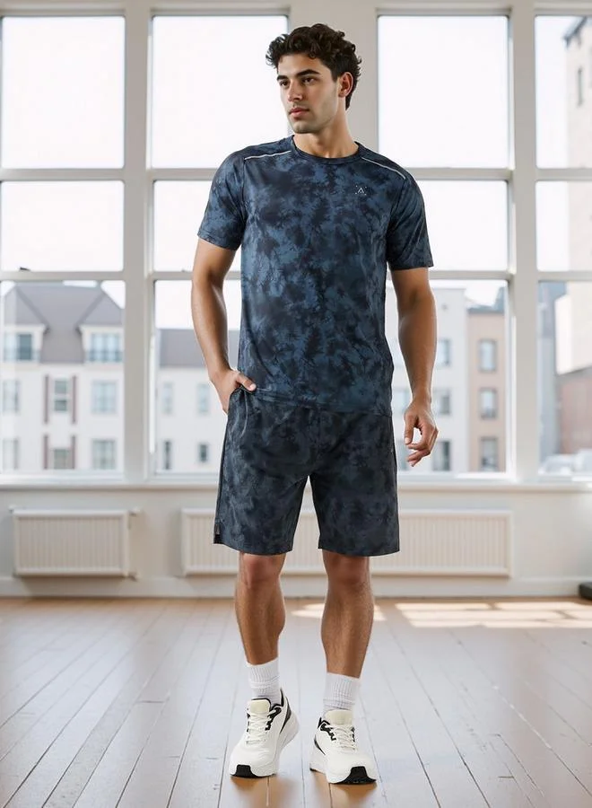 ADOT by Splash All-Over Print Shorts with Elasticated Waistband