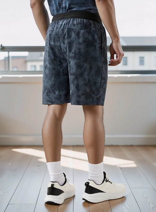 Splash Active  All-Over Print Shorts with Elasticated Waistband for Men | Best Price UAE