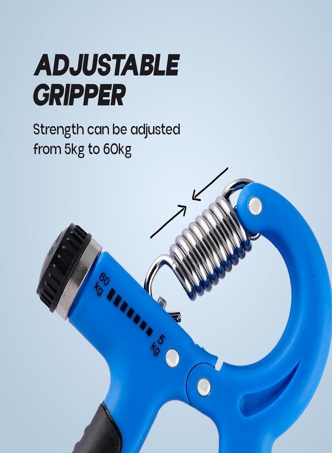 HOBITEQ Hand Grip Workout Strengthener, Adjustable Hand Gripper for Men & Women for Gym Workout Hand Exercise Equipment to Use in Home for Forearm Exercise, Finger Power Gripper 5kg-60 Kg Multi-colour - Image 4