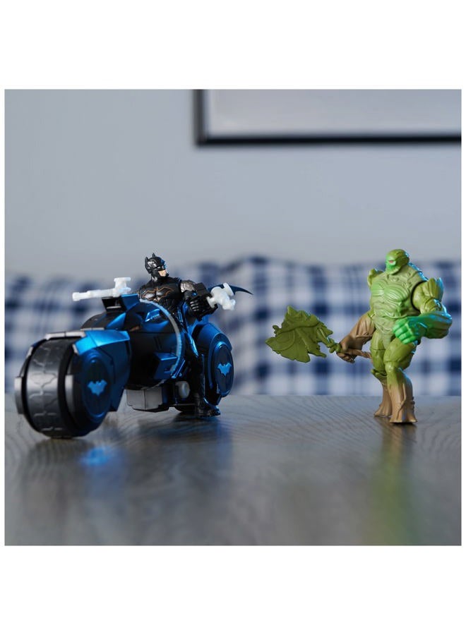 DC Comics , Batman and Swamp Thing Armory Attack Batcycle Set, Exclusive Armored Batman and Swamp Thing Action Figure with Accessories, Kids Toys for Boys and Girls Ages 4 and Up - Image 5