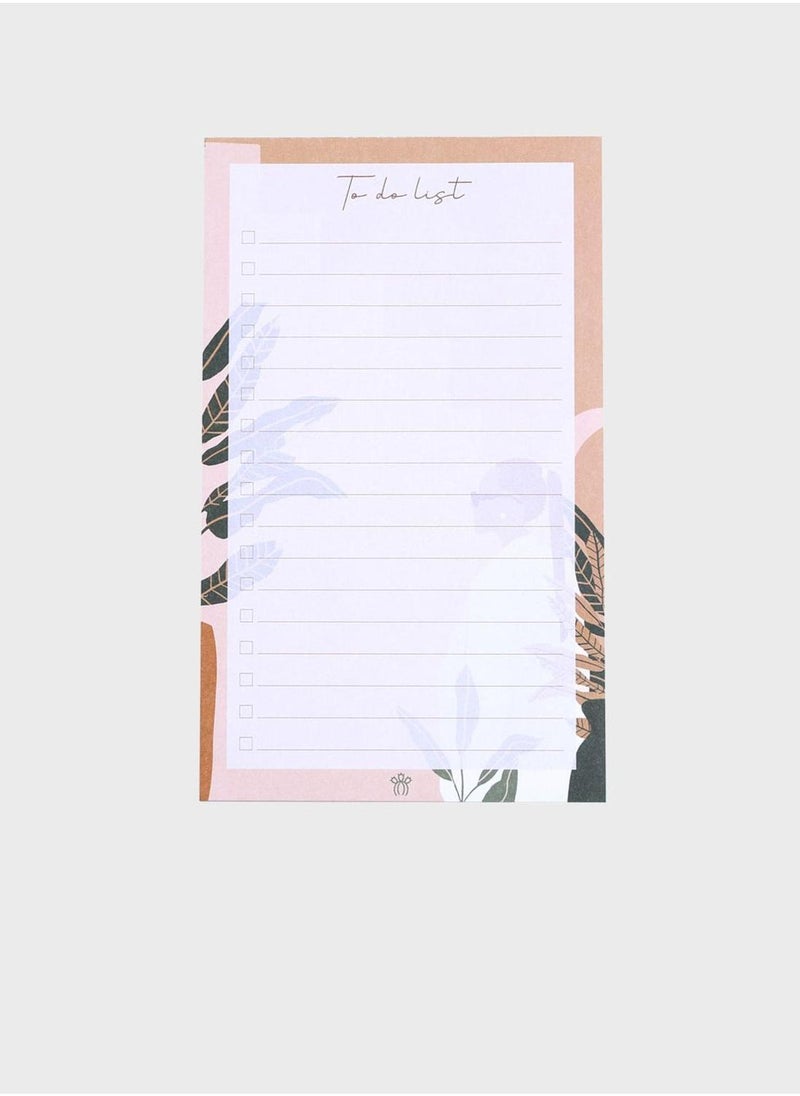Prickly Pear Floral To-Do List Notepad - Image 1