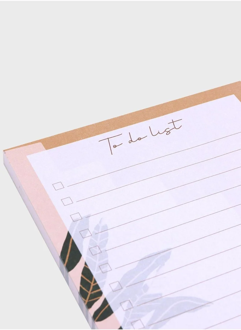 Prickly Pear Floral To-Do List Notepad