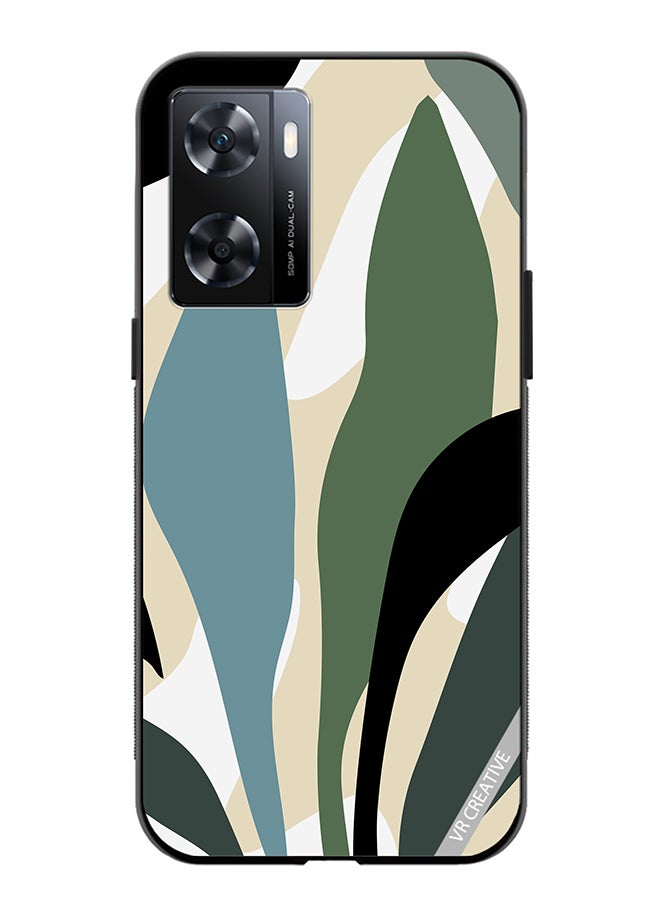 VR CREATIVE Protective Case Cover For Oppo A57/A77s Leaf Tropical Design Multicolour - Image 1