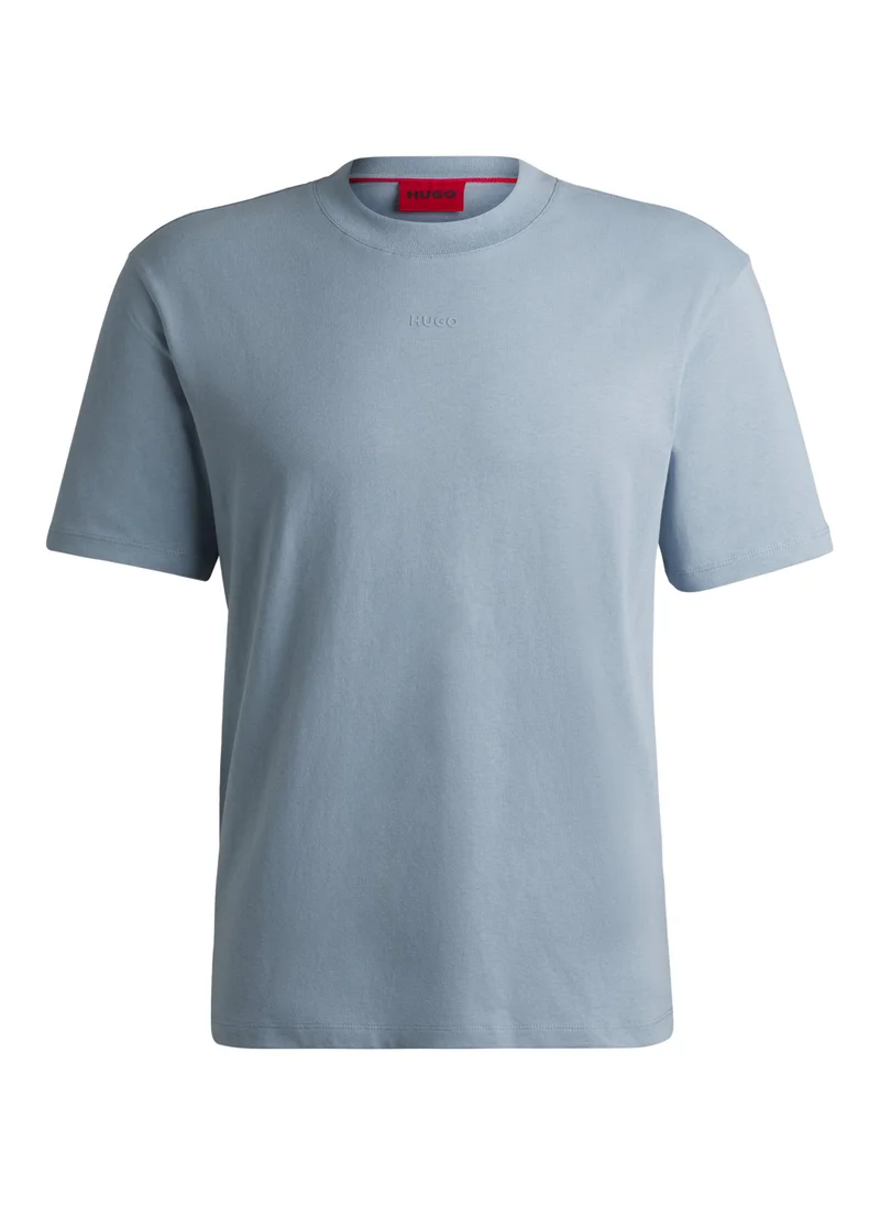 HUGO Relaxed-fit T-shirt in cotton with logo print