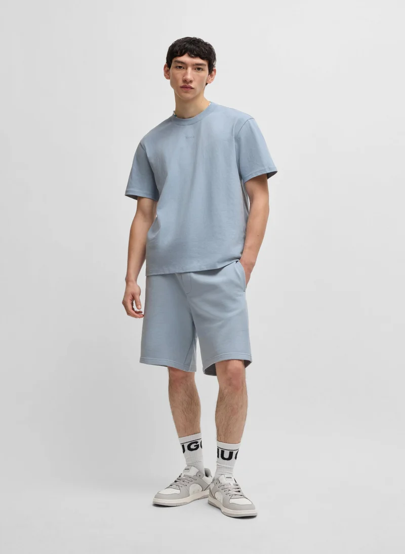 HUGO Relaxed-fit T-shirt in cotton with logo print