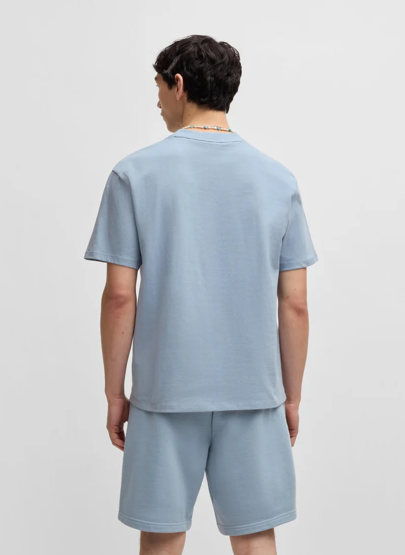 HUGO Relaxed-fit T-shirt in cotton with logo print