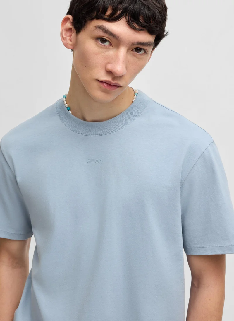 HUGO Relaxed-fit T-shirt in cotton with logo print