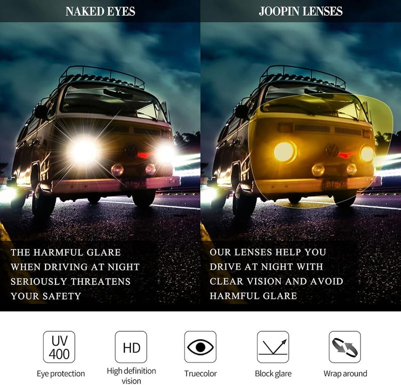Joopin Square Folding Polarized Sunglasses for Mens Women UV400 Protection - Image 5