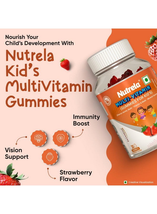 Nutrela Kids Multivitamin Gummies | Strawberry Flavour | Supports Immunity, Bone Health & Energy | 30 Gummies | For Age 5+ | No Gelatin, No Artificial Colors. - Image 4
