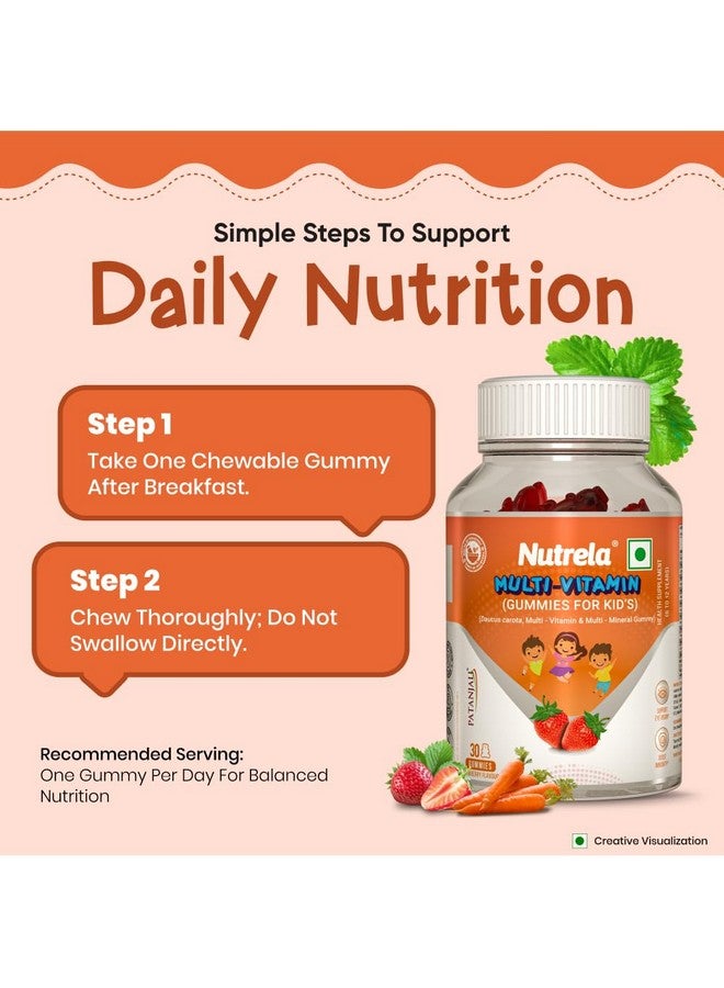 Nutrela Kids Multivitamin Gummies | Strawberry Flavour | Supports Immunity, Bone Health & Energy | 30 Gummies | For Age 5+ | No Gelatin, No Artificial Colors. - Image 5