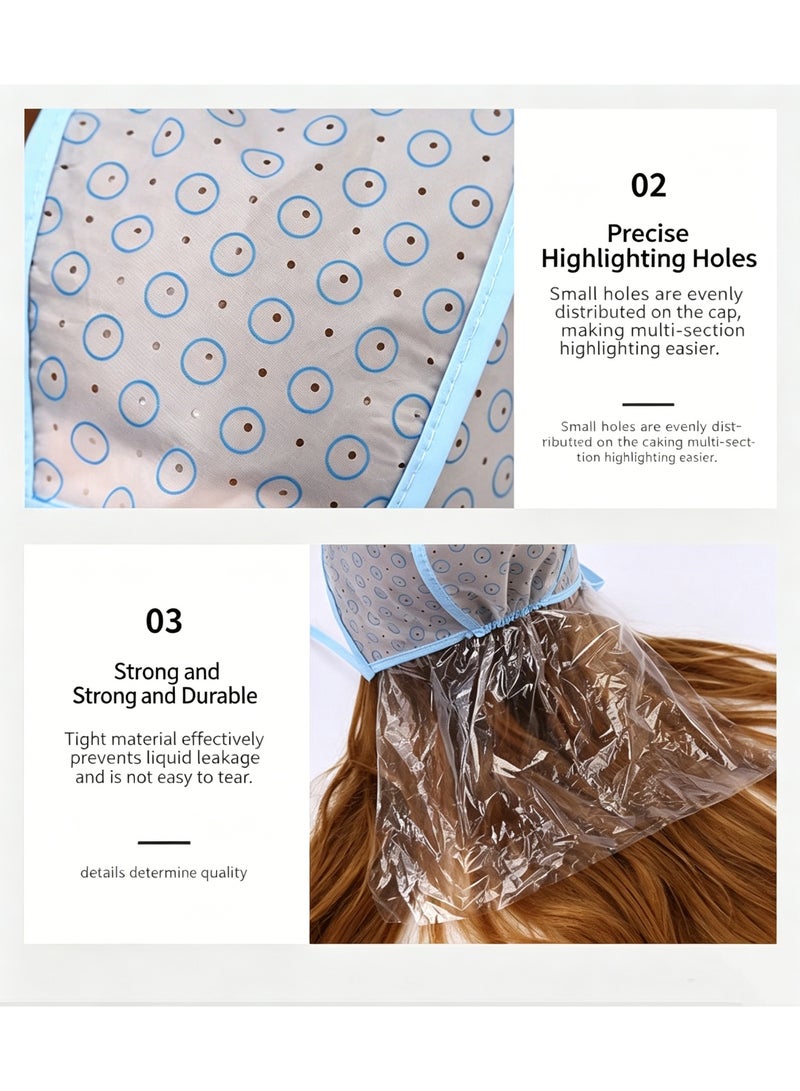 Silicone Reusable Hair Highlighting Cap with Hook, Professional Salon Hair Coloring Tool for Home and Salon Use - Image 4