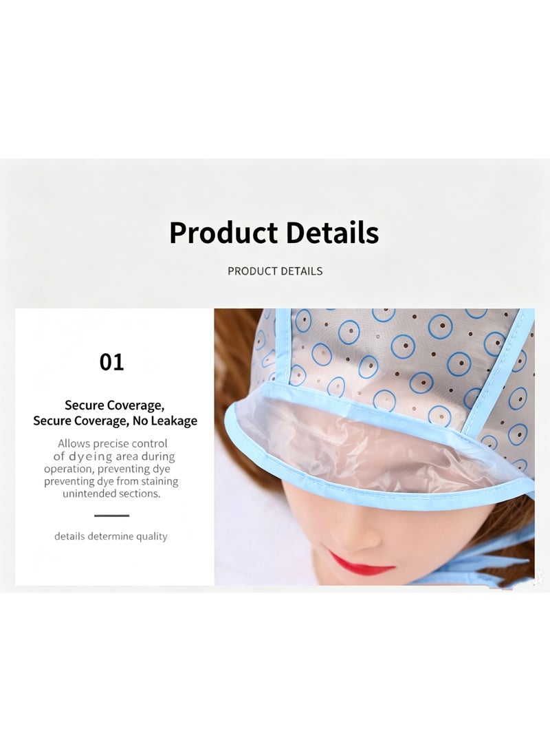 Silicone Reusable Hair Highlighting Cap with Hook, Professional Salon Hair Coloring Tool for Home and Salon Use - Image 3