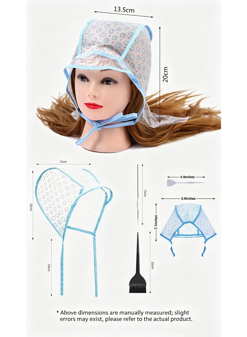 Silicone Reusable Hair Highlighting Cap with Hook, Professional Salon Hair Coloring Tool for Home and Salon Use - Image 1