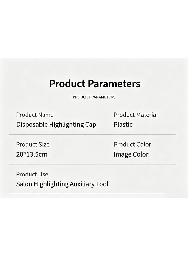 Silicone Reusable Hair Highlighting Cap with Hook, Professional Salon Hair Coloring Tool for Home and Salon Use - Image 2