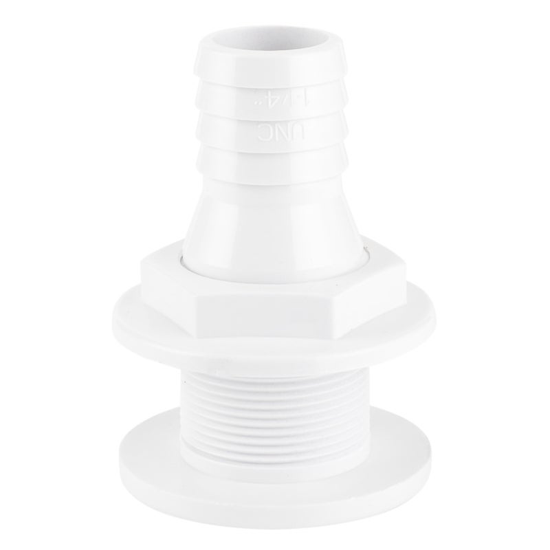 Thru Hull Fitting: Premium Plastic Rugged Impact Resistant Durable - Easy To Install Remove No Complicated Tools Marine Boat Accessory for Onboard Boat Plumbing Systems - Image 4