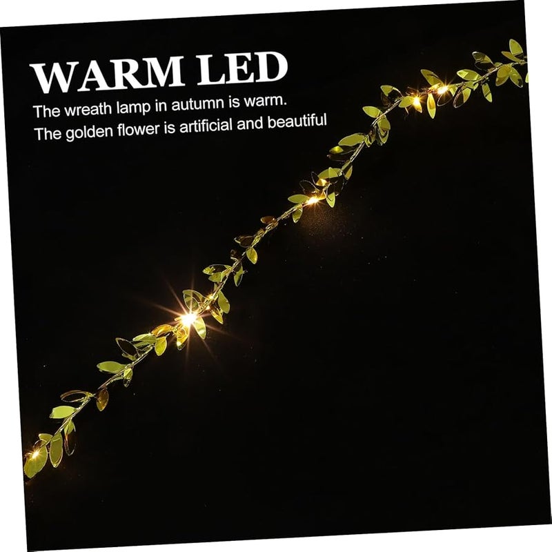 Realistic Faux Leaf LED Fairy Lights For Indoor Wedding Party And Home Decor - Image 4
