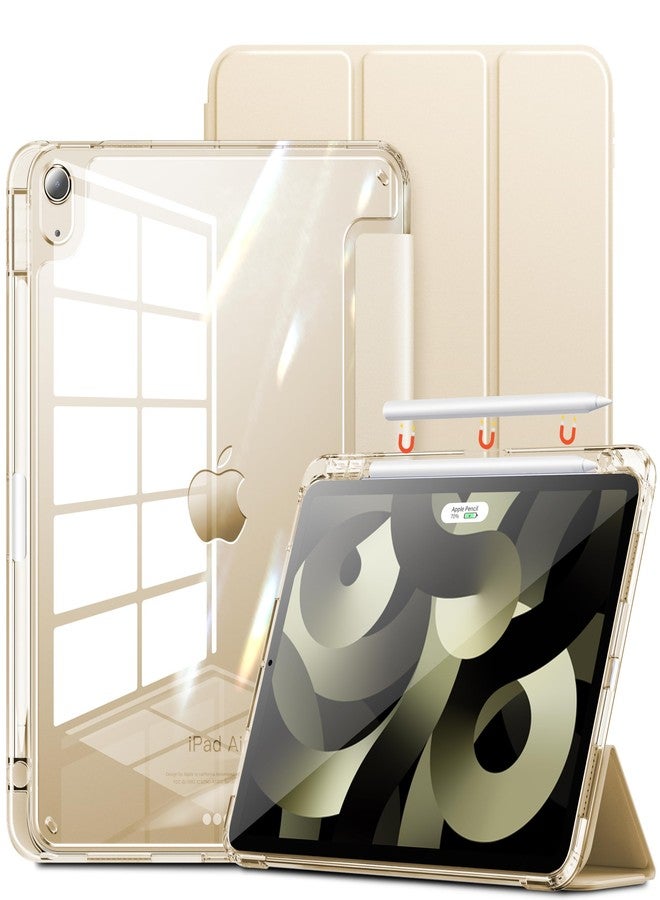 إنفيلاند جراب INFILAND متوافق مع iPad Air مقاس 11 بوصة M2 2024 / M3 2025، جراب iPad Air من الجيل السابع/السادس/الخامس/الرابع مقاس 10.9 بوصة مع ظهر شفاف مقاوم للصدمات وحامل قلم (بتصميم ستارلايت). - Image 1