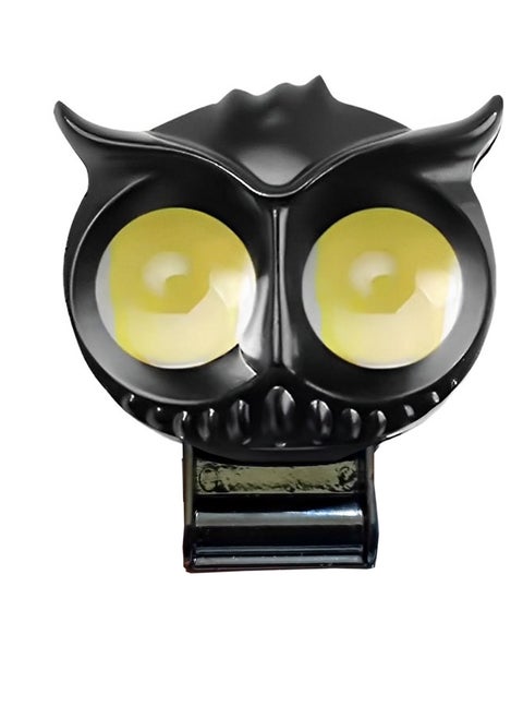 Owl Design 2 lens LED lantern flashlight extra light projector, yellow and white beam with off-road flicker, suitable for cars, bicycles, mopeds, scooters-one piece