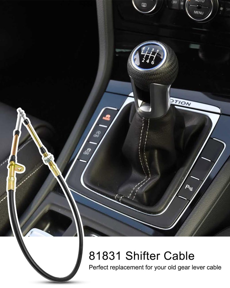 ULZOZN Shifter Cable Compatible with B&M Shifters Replace 81831, 3 feet Long Shift Lever Cable - Image 2