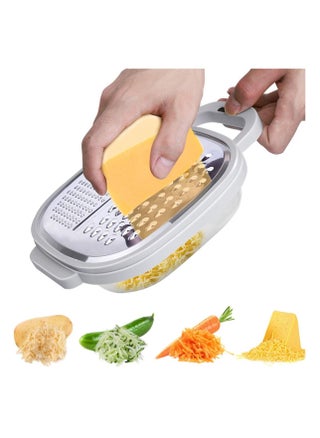 Cheese Grater Easy to Use Graters for Kitchen with Container and Lid for Cheese, Vegetables, Ginger, Graters for Cheese, Nutmeg, Fruit, Chocolate, Ginger and Garlic, Box Grater for Kitchen - pzsku/Z941B035712C337F3239FZ/45/_/1686898468/4c56f822-c39d-4046-8ccc-d132426d8237